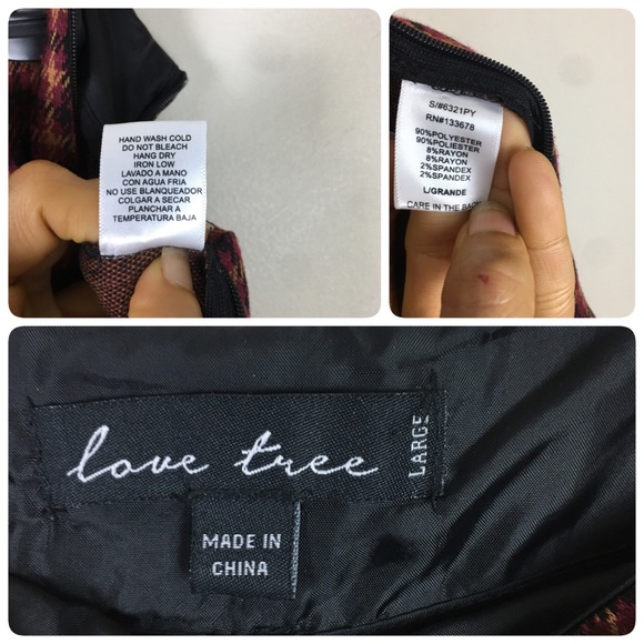 Love Tree Sierra Rust plaid skort - Picture 8 of 8